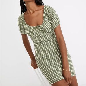 Madewell Puff-Sleeve Mini Dress